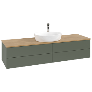 Meuble sous-vasque Villeroy &amp; Boch Antao 1600x360x500mm L25051HL avec éclairage FK/AP: HL/1