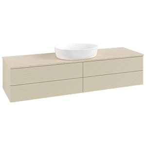 Villeroy & Boch Antao Waschtischunterschrank 1600x360x500mm L25113HJ mit Beleuchtung mit Struktur FK/AP: HJ/3