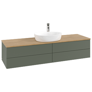 Villeroy & Boch Antao Waschtischunterschrank 1600x360x500mm L25151HL mit Beleuchtung mit Struktur FK/AP: HL/1