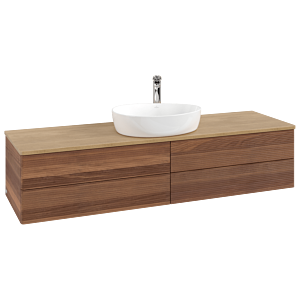Meuble sous-vasque Villeroy &amp; Boch Antao 1600x360x500mm L25151HM avec éclairage avec structure FK/AP: HM/1