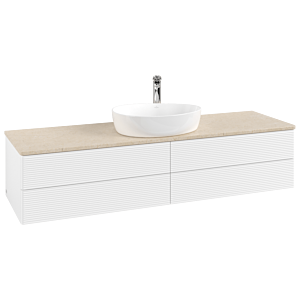 Meuble sous-vasque Villeroy &amp; Boch Antao 1600x360x500mm L25153MT avec éclairage avec structure FK/AP: MT/3