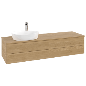 Meuble sous-vasque Villeroy &amp; Boch Antao 1600x360x500mm L26051HN avec éclairage FK/AP: HN/1