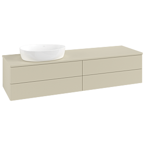 Villeroy & Boch Antao Waschtischunterschrank 1600x360x500mm L26150HJ mit Beleuchtung mit Struktur FK/AP: HJ/0