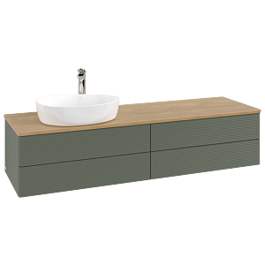 Villeroy & Boch Antao Waschtischunterschrank 1600x360x500mm L26151HL mit Beleuchtung mit Struktur FK/AP: HL/1