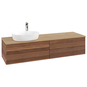 Villeroy & Boch Antao Waschtischunterschrank 1600x360x500mm L26151HM mit Beleuchtung mit Struktur FK/AP: HM/1