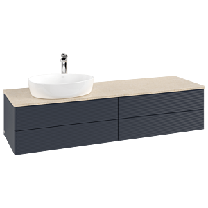 Meuble sous-vasque Villeroy &amp; Boch Antao 1600x360x500mm L26153HG avec éclairage avec structure FK/AP: HG/3