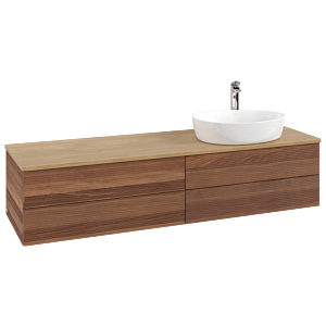 Villeroy & Boch Antao Waschtischunterschrank 1600x360x500mm L27151HM mit Beleuchtung mit Struktur FK/AP: HM/1