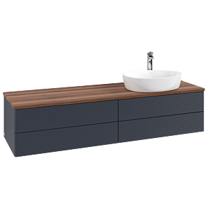 Villeroy & Boch Antao Waschtischunterschrank 1600x360x500mm L27152HG mit Beleuchtung mit Struktur FK/AP: HG/2