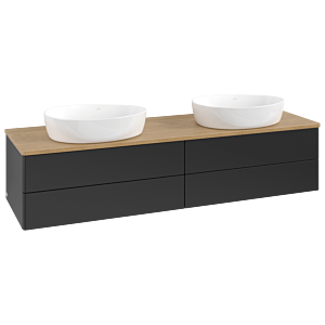 Meuble sous-vasque Villeroy &amp; Boch Antao 1600x360x500mm L28011PD avec éclairage FK/AP: PD/1