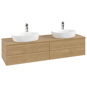 Villeroy & Boch Antao Waschtischunterschrank 1600x360x500mm L28051HN mit Beleuchtung FK/AP: HN/1