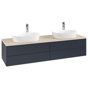 Meuble sous-vasque Villeroy &amp; Boch Antao 1600x360x500mm L28053HG avec éclairage FK/AP: HG/3