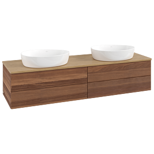 Meuble sous-vasque Villeroy &amp; Boch Antao 1600x360x500mm L28111HM avec éclairage avec structure FK/AP: HM/1