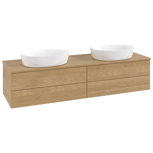 Meuble sous-vasque Villeroy &amp; Boch Antao 1600x360x500mm L28111HN avec éclairage avec structure FK/AP: HN/1
