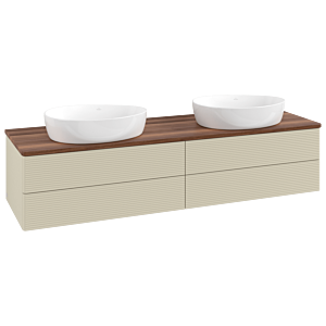 Villeroy & Boch Antao Waschtischunterschrank 1600x360x500mm L28112HJ mit Beleuchtung mit Struktur FK/AP: HJ/2