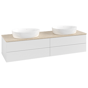 Villeroy & Boch Antao Waschtischunterschrank 1600x360x500mm L28113GF mit Beleuchtung mit Struktur FK/AP: GF/3