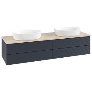 Villeroy &amp; Boch Antao vanity unit 1600x360x500mm L28113HG with lighting with structure FK/AP: HG/3