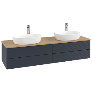 Villeroy &amp; Boch Antao vanity unit 1600x360x500mm L28151HG with lighting with structure FK/AP: HG/1