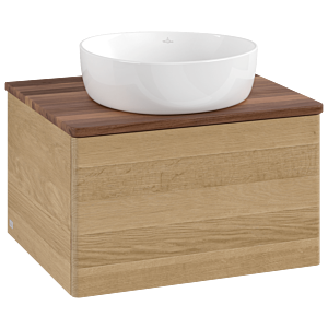 Meuble sous-vasque Villeroy &amp; Boch Antao 600x360x500mm L29012HN avec éclairage FK/AP: HN/2