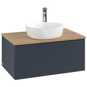 Villeroy & Boch Antao Waschtischunterschrank 800x360x500mm L30151HG mit Beleuchtung mit Struktur FK/AP: HG/1