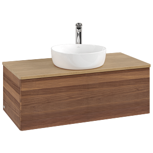 Villeroy & Boch Antao Waschtischunterschrank 1000x360x500mm L31151HM mit Beleuchtung mit Struktur FK/AP: HM/1