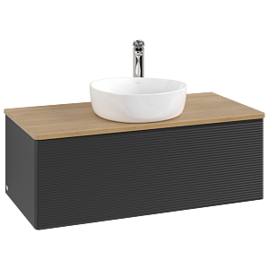 Villeroy & Boch Antao Waschtischunterschrank 1000x360x500mm L31151PD mit Beleuchtung mit Struktur FK/AP: PD/1