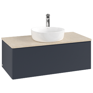 Villeroy & Boch Antao Waschtischunterschrank 1000x360x500mm L31153HG mit Beleuchtung mit Struktur FK/AP: HG/3