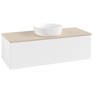 Villeroy & Boch Antao Waschtischunterschrank 1200x360x500mm L32113MT mit Beleuchtung mit Struktur FK/AP: MT/3