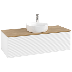 Villeroy & Boch Antao Waschtischunterschrank 1200x360x500mm L32151MT mit Beleuchtung mit Struktur FK/AP: MT/1