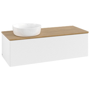 Villeroy & Boch Antao Waschtischunterschrank 1200x360x500mm L33111MT mit Beleuchtung mit Struktur FK/AP: MT/1