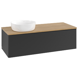 Villeroy & Boch Antao Waschtischunterschrank 1200x360x500mm L33111PD mit Beleuchtung mit Struktur FK/AP: PD/1