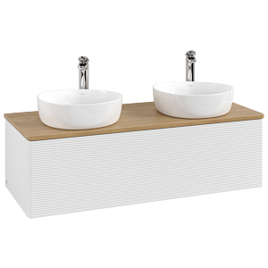 Villeroy & Boch Antao Waschtischunterschrank 1200x360x500mm L35151GF mit Beleuchtung mit Struktur FK/AP: GF/1