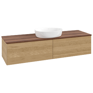 Villeroy &amp; Boch Antao vanity unit 1600x360x500mm L36012HN with lighting FK/AP: HN/2