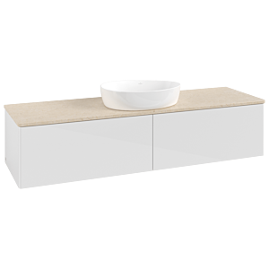 Villeroy &amp; Boch Antao vanity unit 1600x360x500mm L36013GF with lighting FK/AP: GF/3