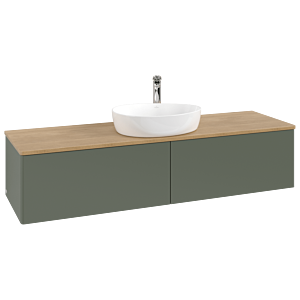 Villeroy &amp; Boch Antao vanity unit 1600x360x500mm L36051HL with lighting FK/AP: HL/1