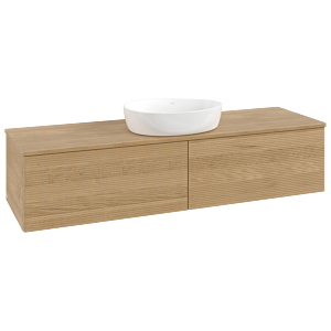 Villeroy & Boch Antao Waschtischunterschrank 1600x360x500mm L36111HN mit Beleuchtung mit Struktur FK/AP: HN/1