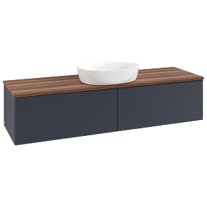 Villeroy &amp; Boch Antao vanity unit 1600x360x500mm L36112HG with lighting with structure FK/AP: HG/2