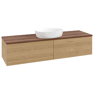 Meuble sous-vasque Villeroy &amp; Boch Antao 1600x360x500mm L36112HN avec éclairage avec structure FK/AP: HN/2