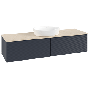 Meuble sous-vasque Villeroy &amp; Boch Antao 1600x360x500mm L36113HG avec éclairage avec structure FK/AP: HG/3