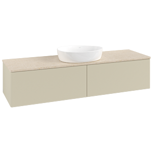 Villeroy & Boch Antao Waschtischunterschrank 1600x360x500mm L36113HJ mit Beleuchtung mit Struktur FK/AP: HJ/3