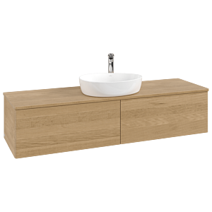 Villeroy & Boch Antao Waschtischunterschrank 1600x360x500mm L36151HN mit Beleuchtung mit Struktur FK/AP: HN/1