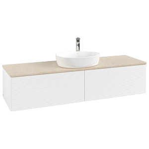 Villeroy &amp; Boch Antao vanity unit 1600x360x500mm L36153MT with lighting with structure FK/AP: MT/3