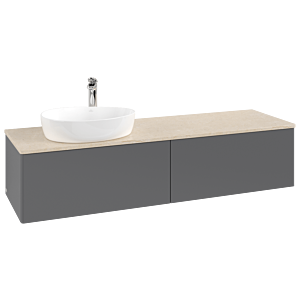 Villeroy &amp; Boch Antao vanity unit 1600x360x500mm L37053GK with lighting FK/AP: GK/3