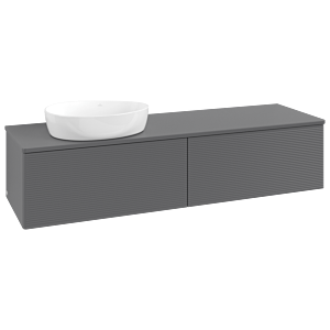 Meuble sous-vasque Villeroy &amp; Boch Antao 1600x360x500mm L37110GK avec éclairage avec structure FK/AP: GK/0