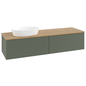 Villeroy & Boch Antao Waschtischunterschrank 1600x360x500mm L37111HL mit Beleuchtung mit Struktur FK/AP: HL/1