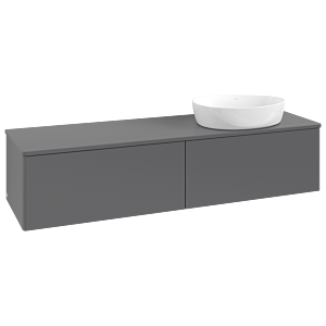 Villeroy &amp; Boch Antao vanity unit 1600x360x500mm L38010GK with lighting FK/AP: GK/0