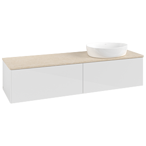 Villeroy & Boch Antao Waschtischunterschrank 1600x360x500mm L38013GF mit Beleuchtung FK/AP: GF/3