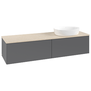 Meuble sous-vasque Villeroy &amp; Boch Antao 1600x360x500mm L38013GK avec éclairage FK/AP: GK/3