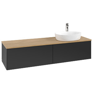 Meuble sous-vasque Villeroy &amp; Boch Antao 1600x360x500mm L38051PD avec éclairage FK/AP: PD/1