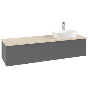Meuble sous-vasque Villeroy &amp; Boch Antao 1600x360x500mm L38053GK avec éclairage FK/AP: GK/3