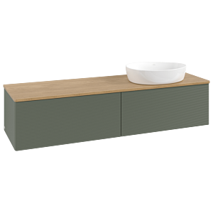 Meuble sous-vasque Villeroy &amp; Boch Antao 1600x360x500mm L38111HL avec éclairage avec structure FK/AP: HL/1